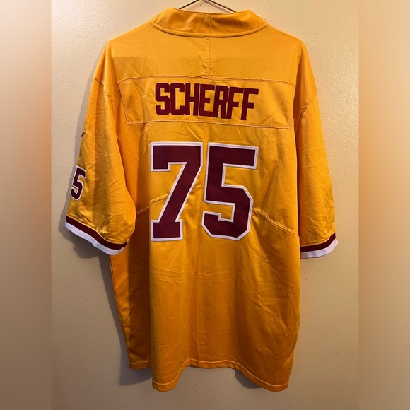 Washington Yellow Football Jersey #75 Brandon Scherff - Picture 3 of 6